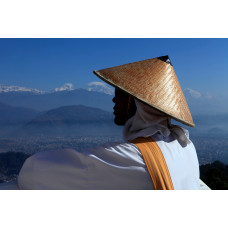 Black and White Straw Hat