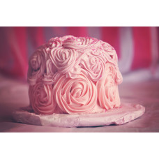 STRAWBERRY-ROSE CAKE